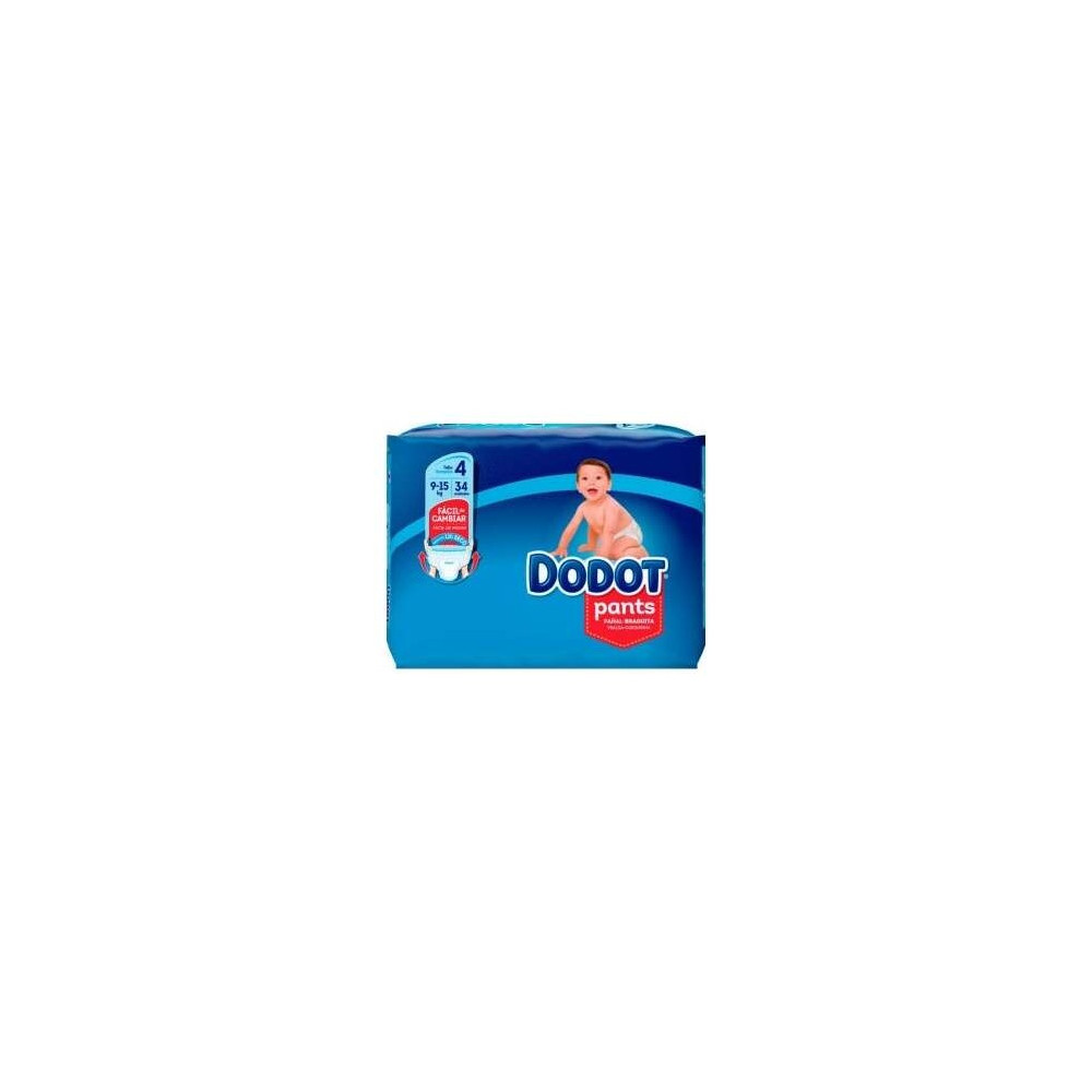 Dodot Pañal Infantil Pants Talla 4 9-15Kg 34Uds