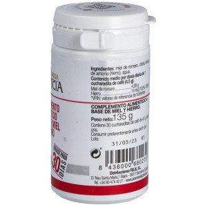 Complemento Alimenticio Base De Miel Y Hierro 135 Gr