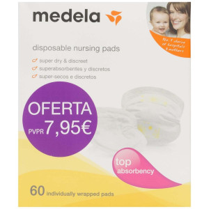 Medela Safe Y Dry Discos Absorbentes Desechables 60U