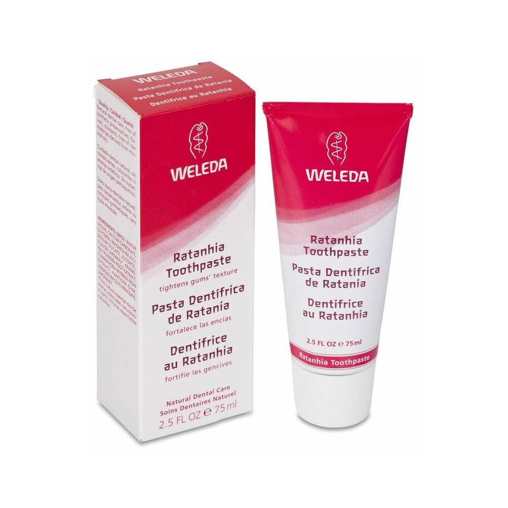 Weleda Pasta Dentífrica De Ratania Sabor Menta 2X75Ml