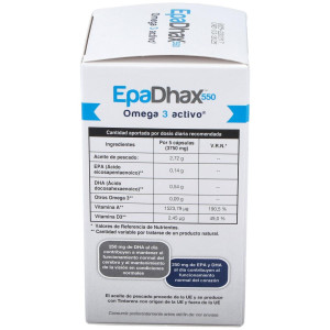 Epadhax Omega 3 Activo 550 Mg 150 Cápsulas