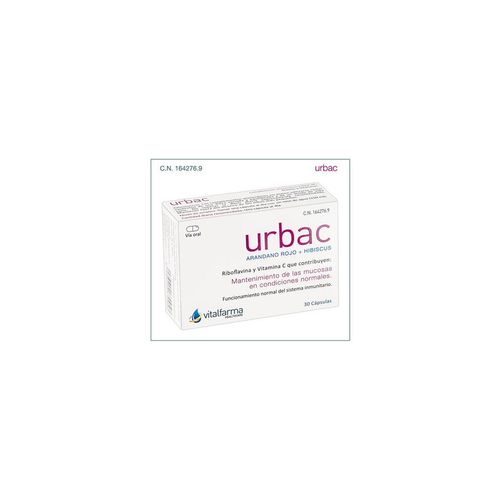 Urbac 30 Capsulas Vitalfarma