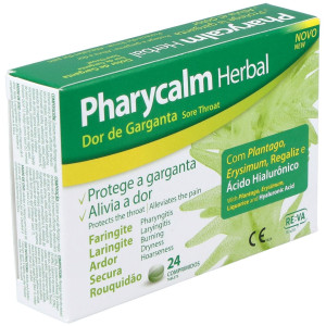 Pharycalm Herbal Plantaga Erysimum Regaliz 24 Comprimidos