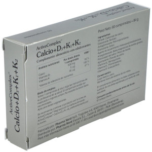 Active Complex Calcio+D3+K 60 Comp Pha