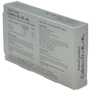 Active Complex Calcio+D3+K 60 Comp Pha