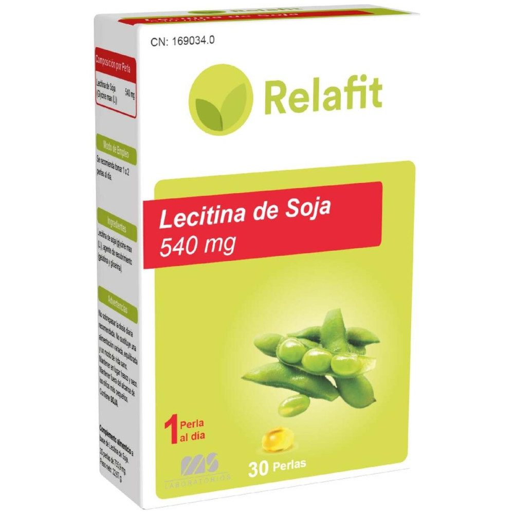 Relafit Lecitina De Soja 540 Mg 30 Perlas