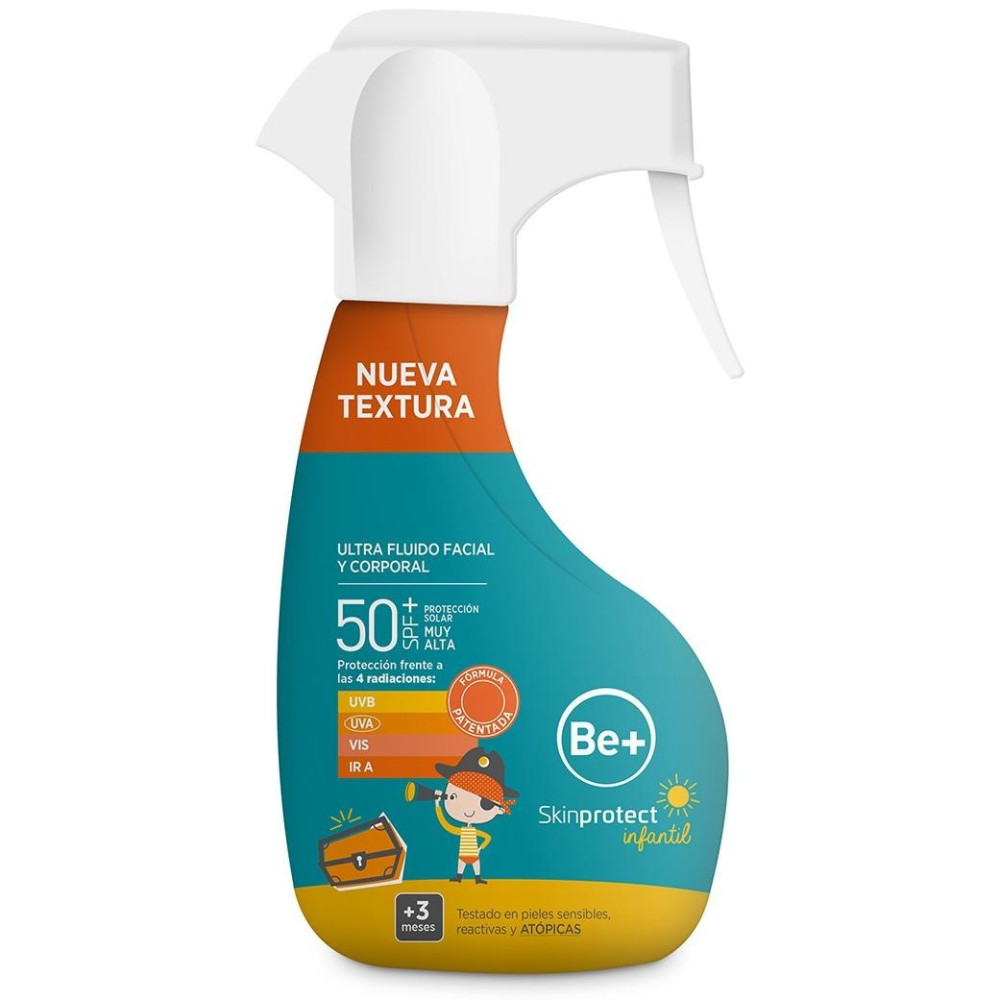 Be+ Skinprotect Infantil Fluido Spf50+ Spray Facial Corporal 1Ud