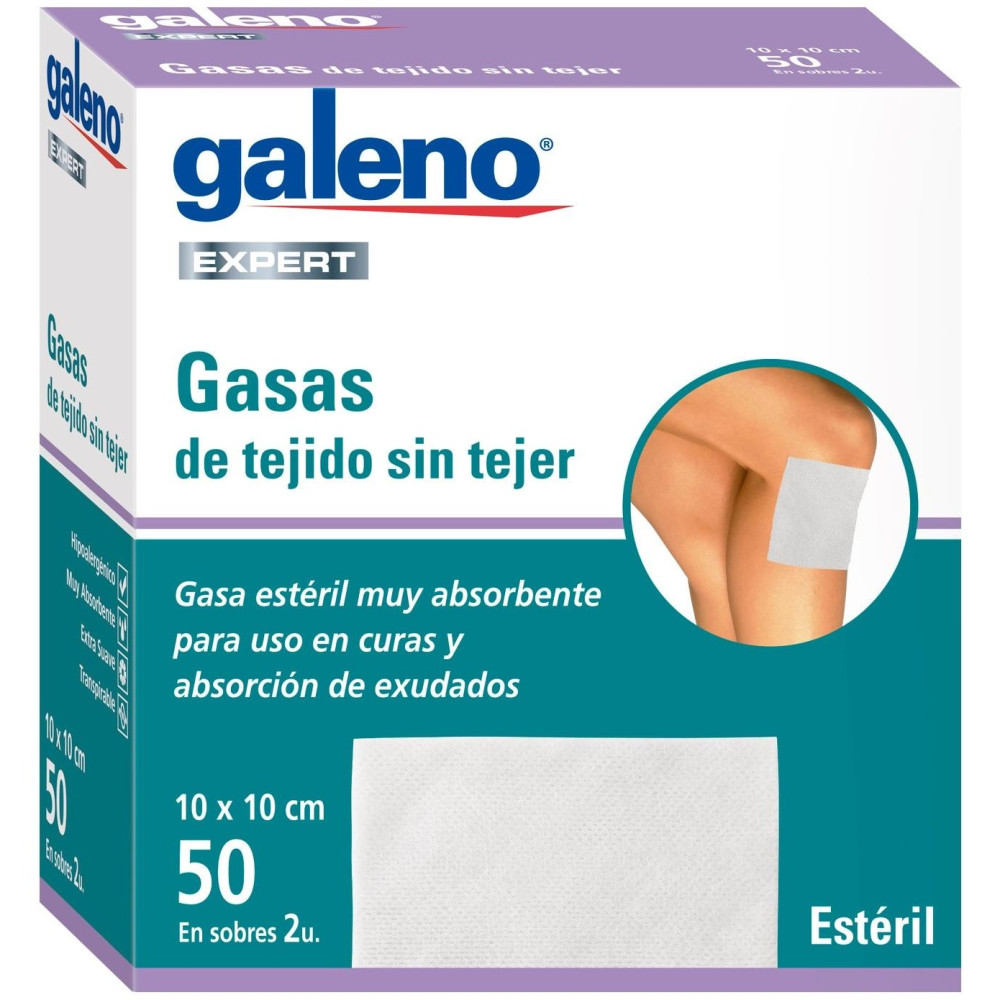 Galeno Gasa Esteril S/Tejer 10X10Cm 50U