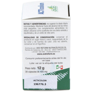 Acticolon 400 Mg 30 Capsulas Avd