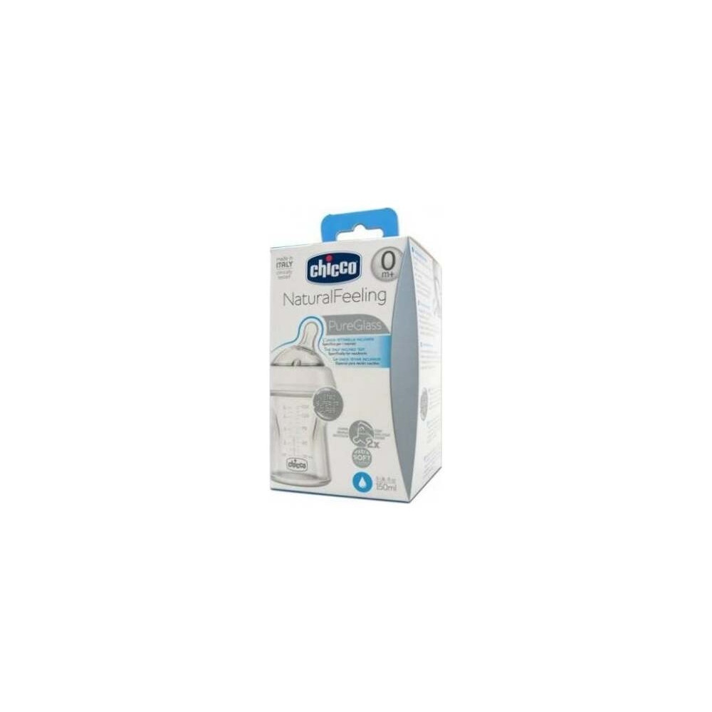 Biberon Cristal T Silicona Chicco Natural Feeling 150Ml