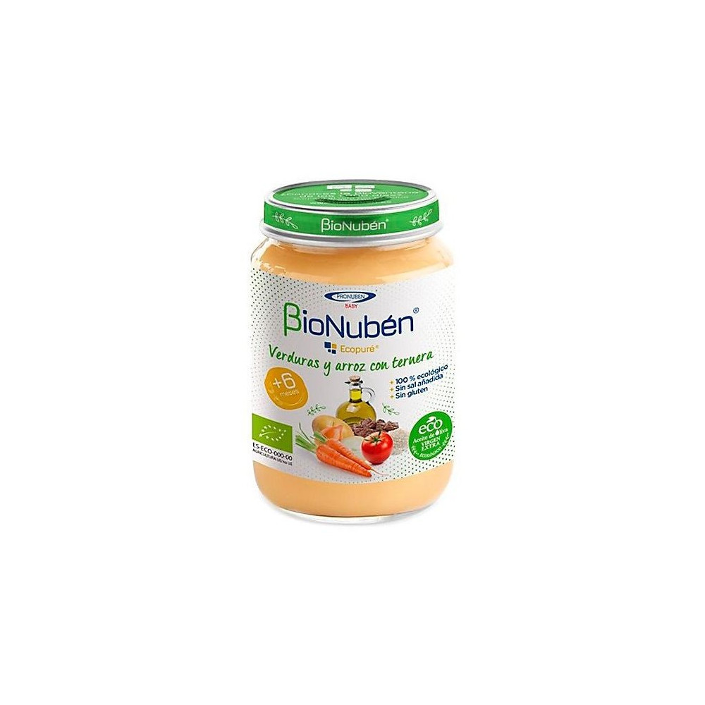 Bionuben Ecopuré Verdura/Arroz/Ternera 250G