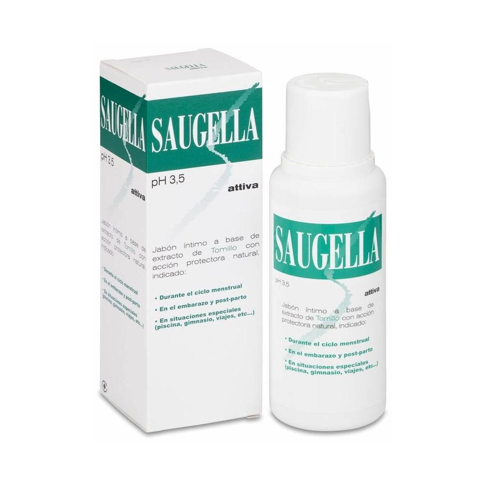 Saugella Attiva Jabón Intimo 250Ml Verde