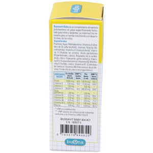 Buonavit Baby Polivitaminico Gotas 20Ml.