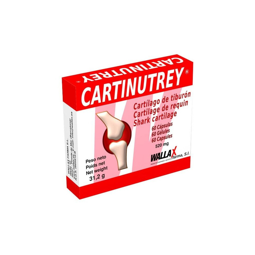 Wallas Cartinutrey Cartílago De Tiburón 60 Cápsulas