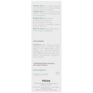 Saugella Attiva Jabón Intimo 250Ml Verde
