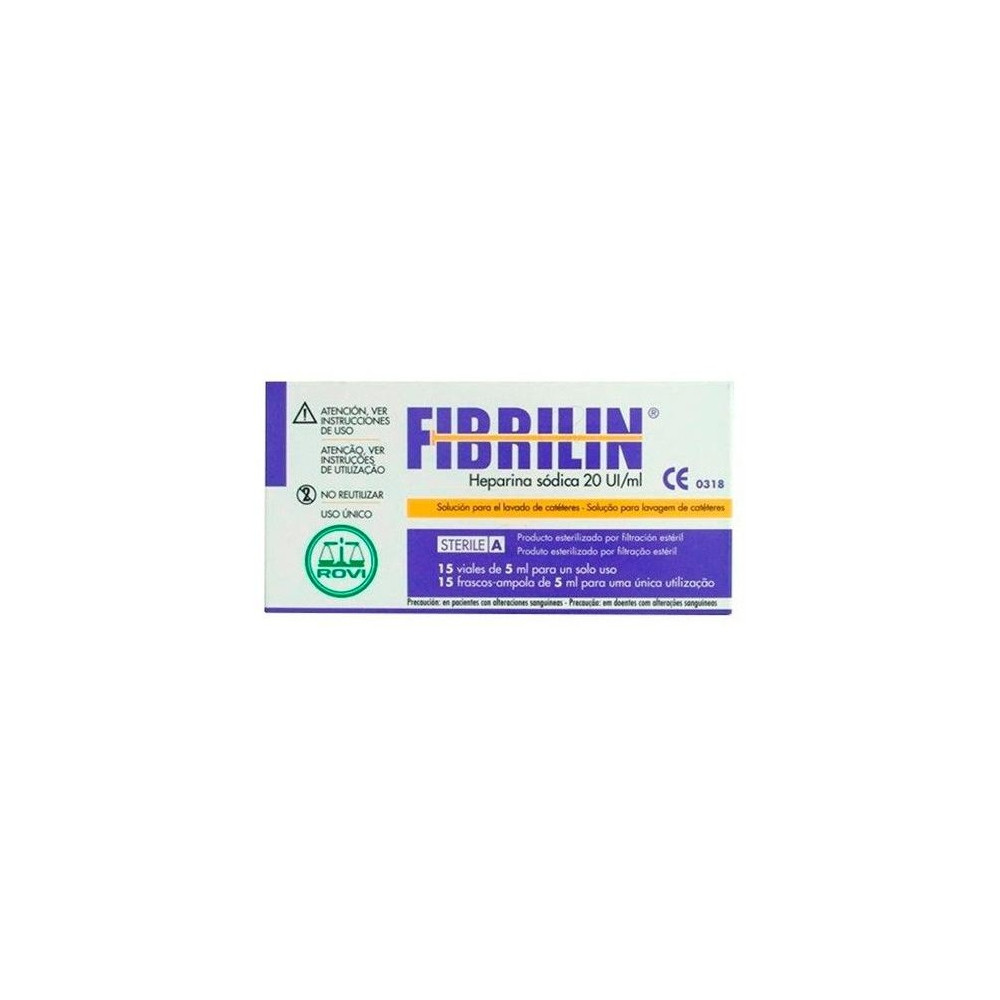 Fibrilin Heparina Sodica 15 Viales X 5Ml