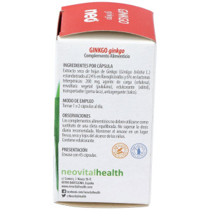 Ginkgo Microgranulos 45Caps Neovital