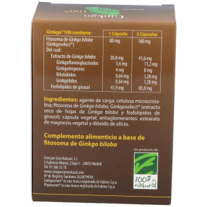 Ginkgo-100 60 Capsulas 100% Natural