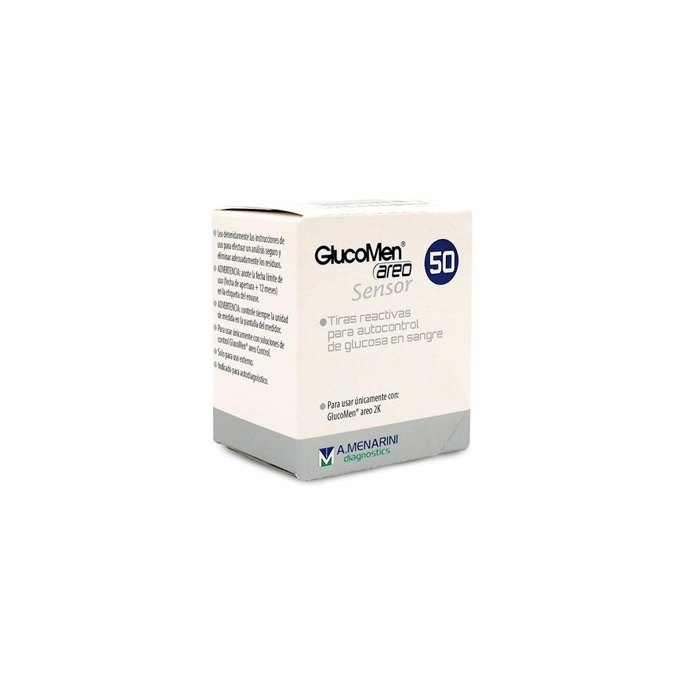 Glucomen Areo Sensor Glucosa 50 Tiras