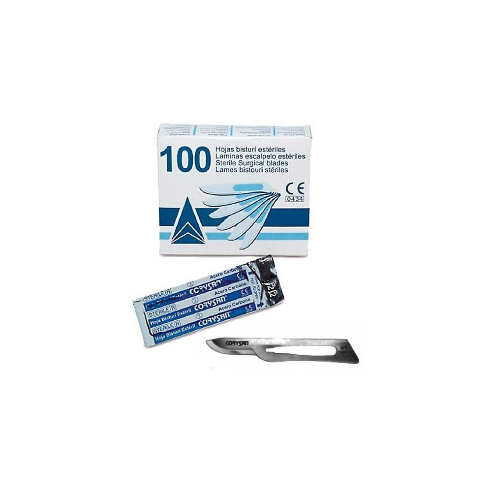 Hojas Bisturi Corysan Esteril N.15 100 U