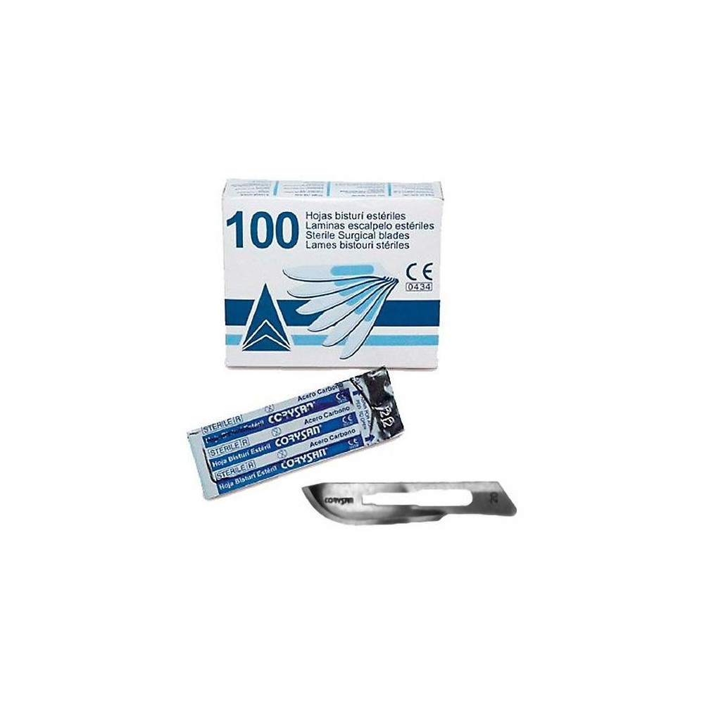 Hojas Bisturi Corysan Esteril N.20 100 Und
