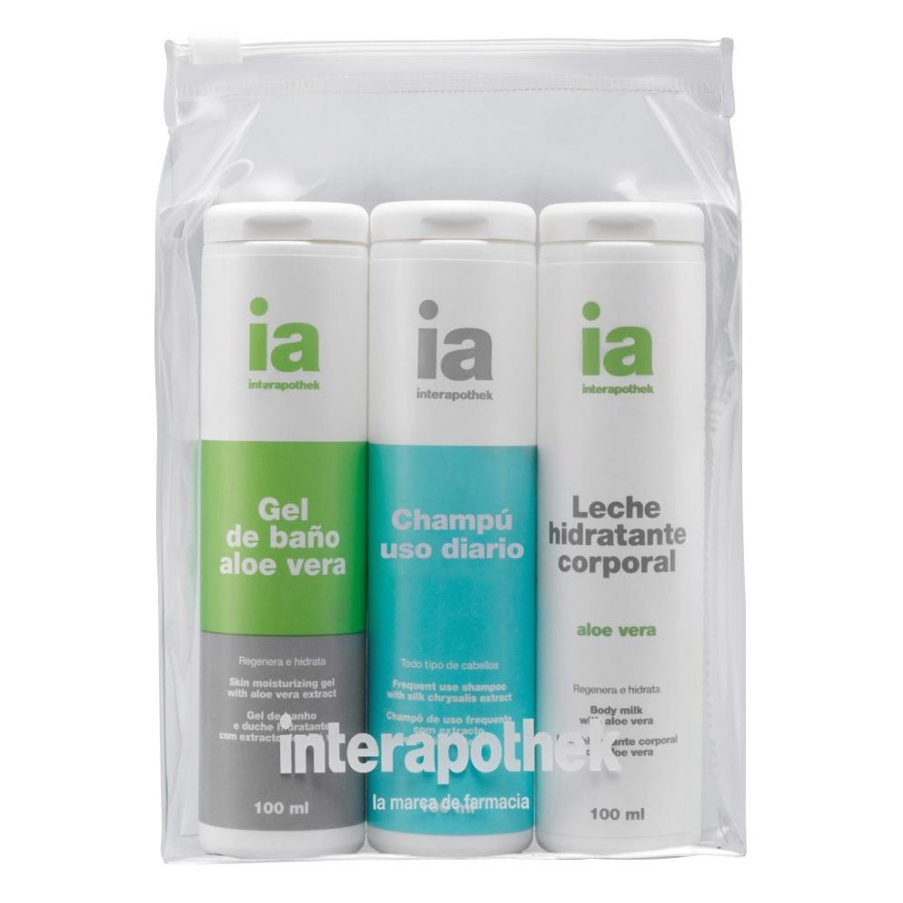 Interapothek Neceser De Viaje Gel + Champú + Leche Hidratante 100Ml