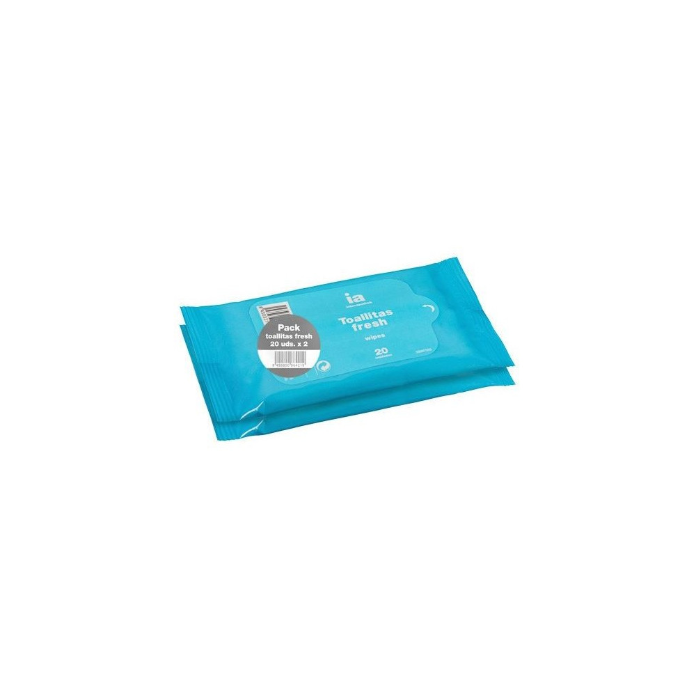 Interapothek Pack Toallitas Húmedas Fresh, 2 X 20 Unidades
