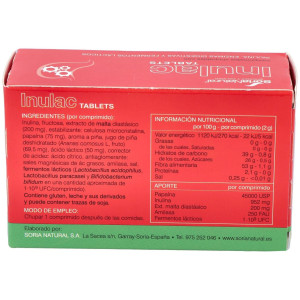 Inulac Tablets 30 Comprimidos Soria