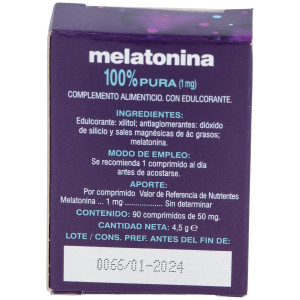Pharmasor Melatonina 100% Pura 1Mg 90Comp 2