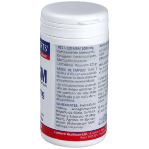 Msm 1000Mg 120 Tablets 8517 Lamberts