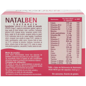 Natalben Lactancia 60 Capsulas