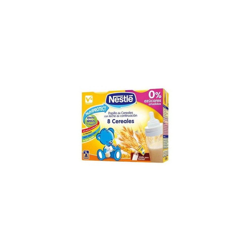 Nestle 8 Cereal Brick Listo Para Tomar 2X250Ml