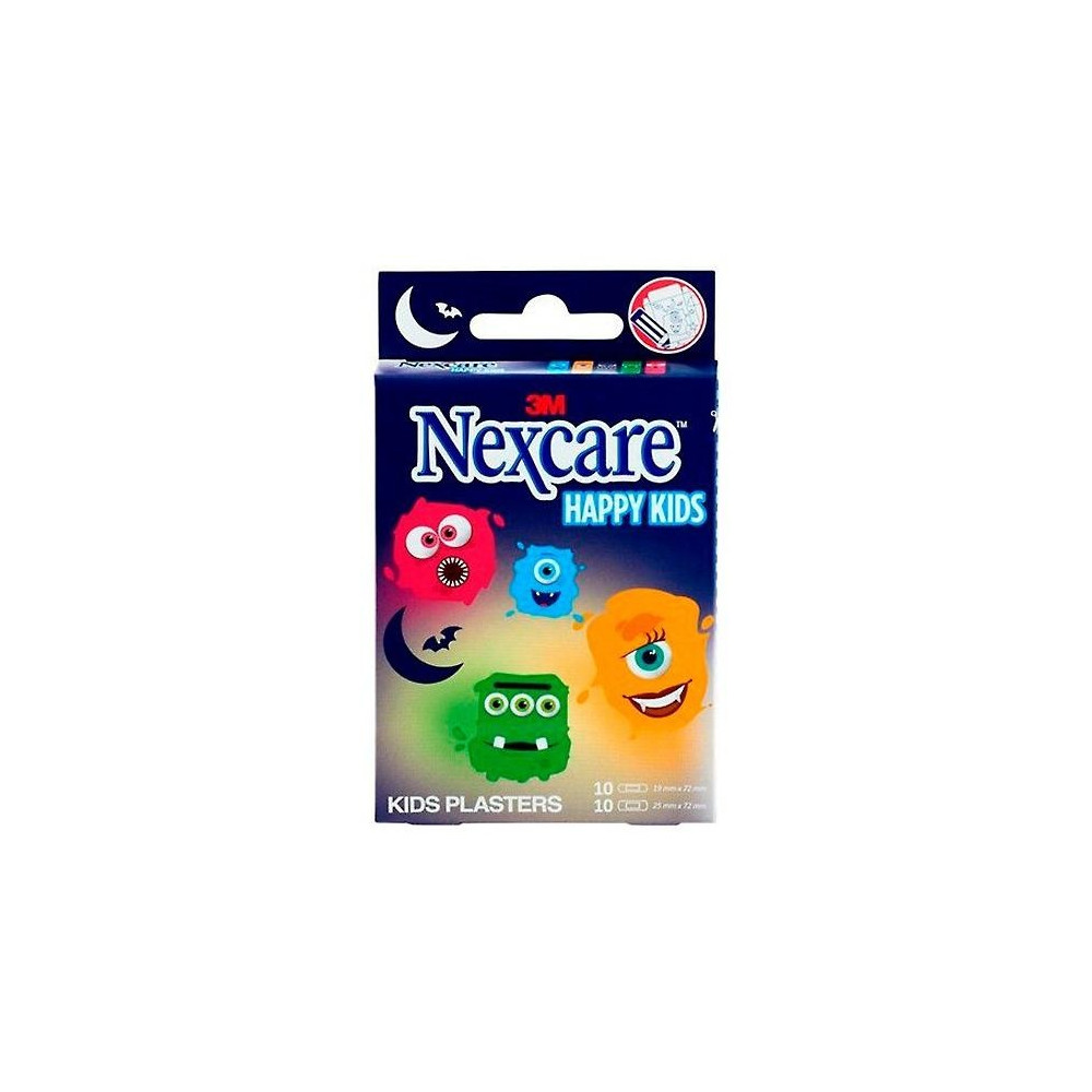 3M Nexcare Active Happy Kids Aposito Adhesivo Monsters 10Uds