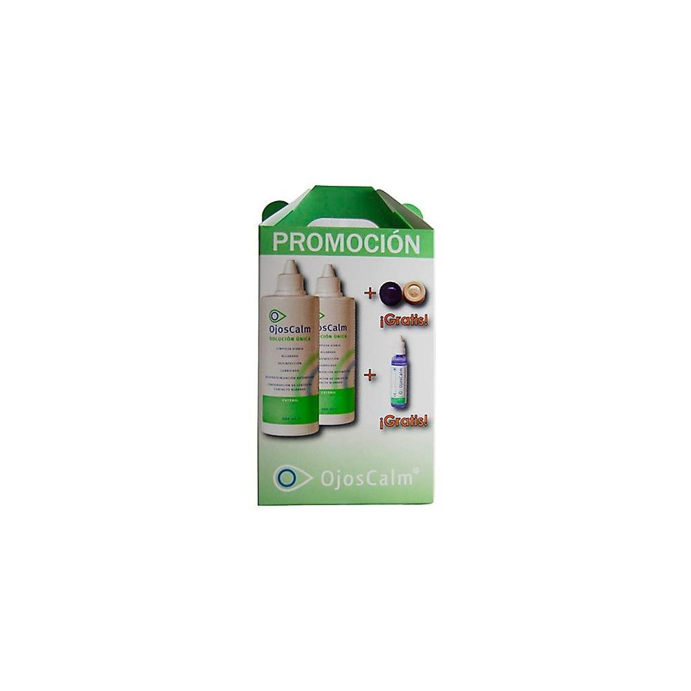 Ojoscalm Maletin Duplo Solucion Unica 2 U X 360 Ml + 1 U X 60 Ml