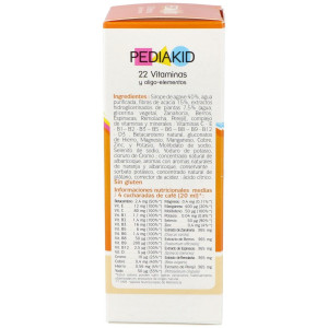 Pediakid 22 Vitaminas-Oligoelementos Jarabe 125Ml.