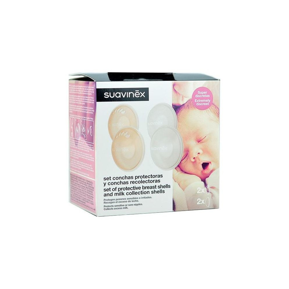 Suavinex Pack Conchas Protectoras + Conchas Recolectoras 1Ud
