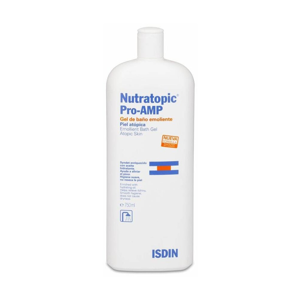 Isdin Nutratopic Gel De Baño Emoliente Piel Atópica, 750 Ml