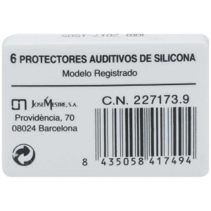 Joya Tapones Oidos Silicona 6 Joya Tapones