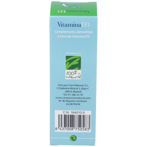 Vitamina D3 Liquida 50Ml 100% Natural