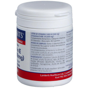 Vitamina E 60 Cap 400Ui 8708 Lamberts