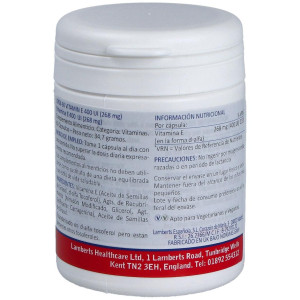Vitamina E 60 Cap 400Ui 8708 Lamberts