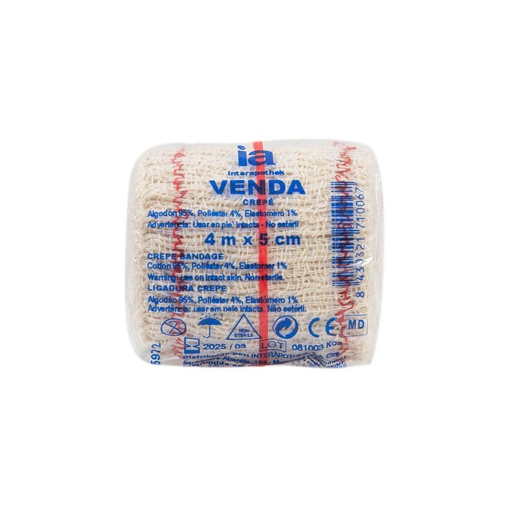 Interapothek Venda Crepé Elástica 5Cmx4M