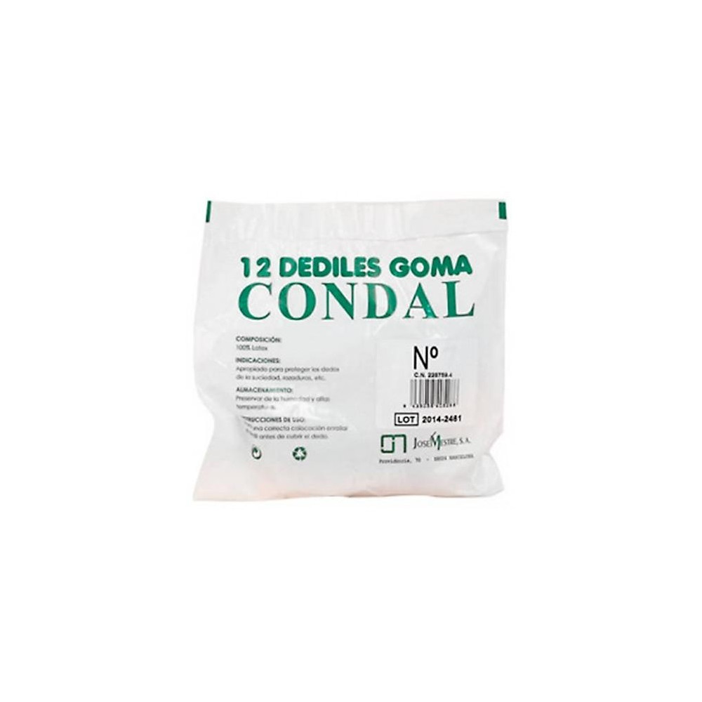 Dedil Condal Goma N7 Pulgar 12Uds