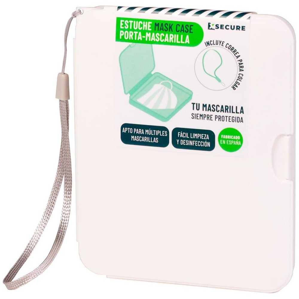 Xsecure Estuche Porta Mascarillas Con Colgador Blanco 1Ud
