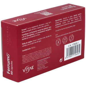 Vitae Ferrum6 60 Cápsulas