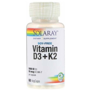 Solaray Vitamina D3 Y K2...