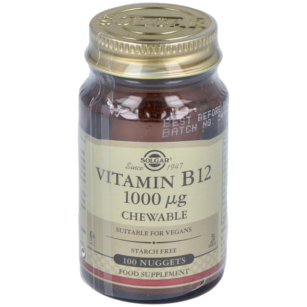 Vitamina B12 Cianocobalamina 1000Mcg. 100Comp.Mast