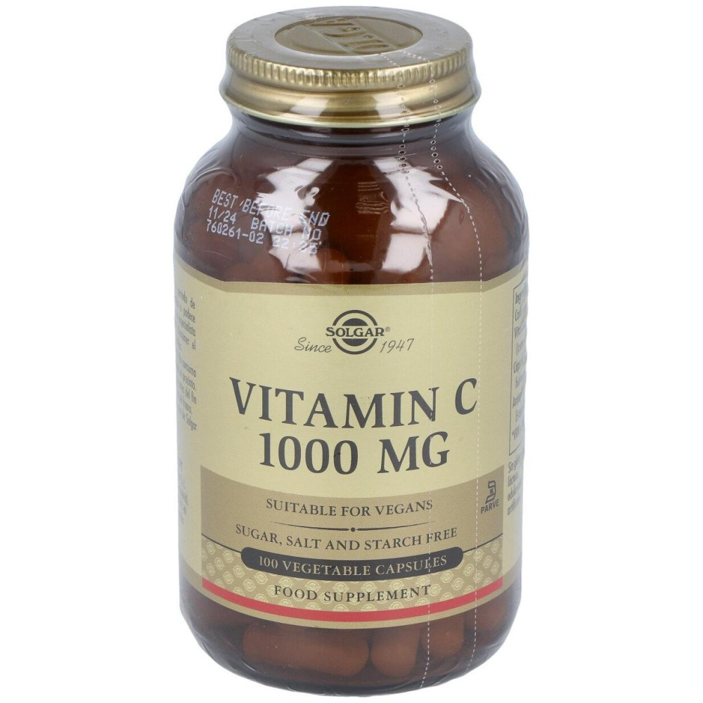 Vitamina C 1000 Cápsulas Vegetales 100 U