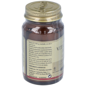 Vitamina B12 Cianocobalamina 1000Mcg. 100Comp.Mast