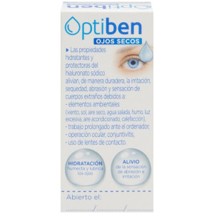 Optiben Ojos Secos Gotas Sequedad Ocular, 10 Ml